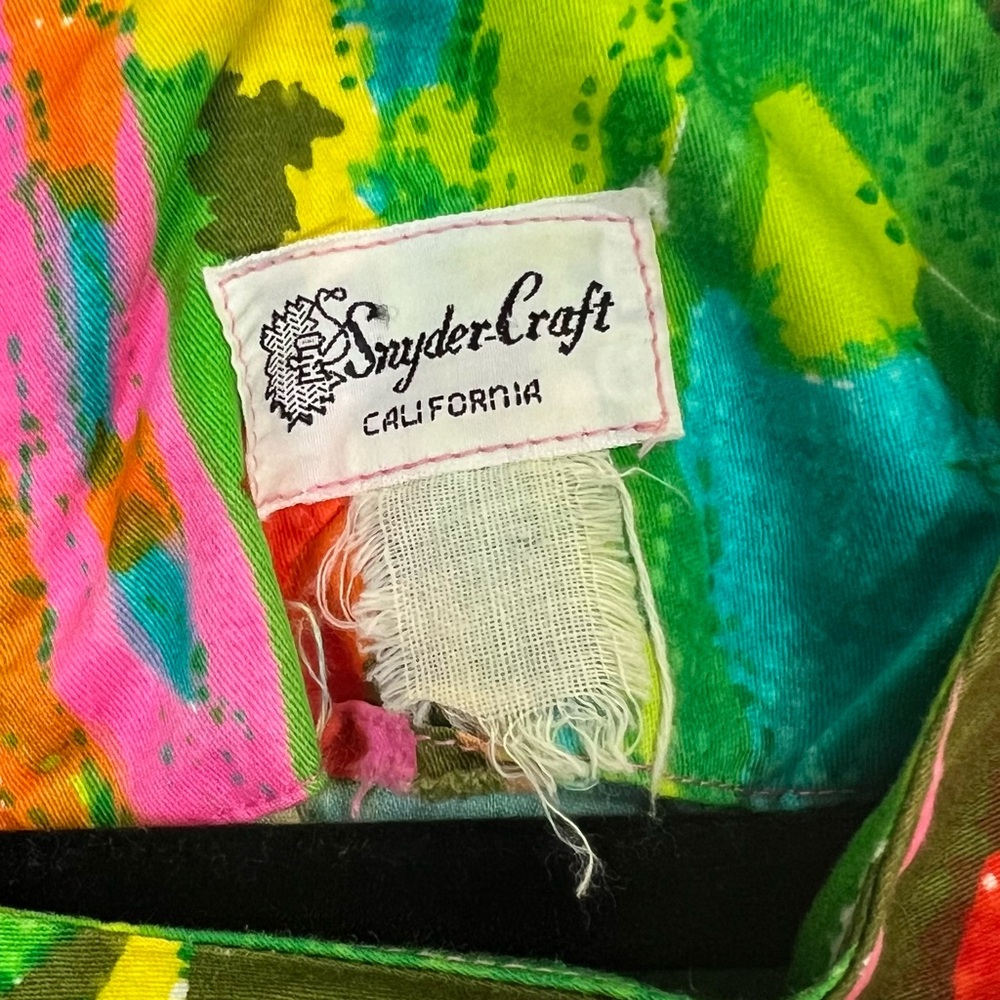 Vintage 1960s Snyder Craft Mod Dress Colorful Psychedelic Print Womens Small - Picture 6 of 9